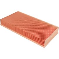 150x80x20mm Copper Heatsink Skiving Fin Heat Sink Cooling Cooler Radiator For Electronic Chip LED Heat Dissipation