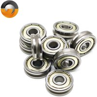 5Pcs V625ZZ 5x16x5 mm V Groove Pulley Roller Bearing V625 ZZ Straightener Guide Wheel Bearings ABEC-7