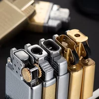 ZORRO Dual Fire Torch Insert Lighter Gas Jet Windproof Flint Gasolinei Oil Lighter Inflatable Butane Kerosenei Liner DIY Tool
