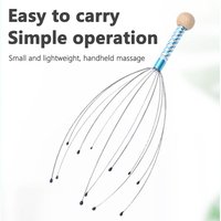 1/2pcs Random Body Head Massage Device Relaxation Octopus Scalp Massager Instrument Scratcher Relieves Tension Health Care Tools