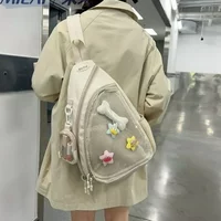 AliExpress NONE Casual Sports Shoulder Bag Travel Trend Cycling Harajuku Large Capacity Crossbody Bag Cute Girl Student Breast Bag Ita Bag