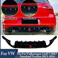 Car Rear Bumper Diffuser Lip Boot Spoiler Splitter Trim Black Fit For Volkswagen Golf 7 MK7 Standard Version 2013 2014 2015 2016