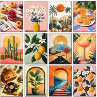 DIY Flowers Art Diamonds Painting for Adults Crafts Scenery Full Square/Round Diamond Mosaic Embroidery Home Wall Decor Gift