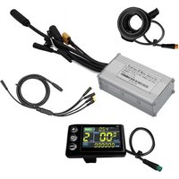 AliExpress NONE Three Mode Ebike Controller 17A 24V/36V/48V With S866 LCD Color Display Waterproof Connector 350W Motor Conversion Parts