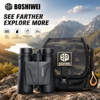 BOSHIWEI 10X42 Binoculars with Laser Rangefinder Function High Contrast Image for Hunting Outdoor Observation Measuring Tasks