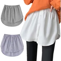 Detachable Underskirt Women Fake Shirt Irregular Skirt Tail Blouse Hem Cotton Extender Fake Hem Mini Skirt Fake Hem 6 Sizes