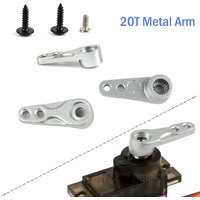 1PCS/2PCS /4PCS Metal Servo Parts 20T Arm For 9g MG90S MG90D SG90 Mini Servos Metal Swing Horn Arm DIY Toys Accessories