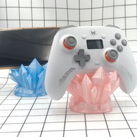Crystal Gaming Controller Stand Universal PC/Phone Holder Compatible with PS4, PS5, Xbox controllers, Switch, phones, and more G