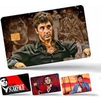 S-Scarface 1983 Film Al P-Pacino Movie Various Anime Bank Credit Cards Bus Pass Stickers Cool Decoration Waterproof Collection