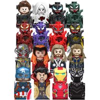 2026 new Marvel Blocks Bricks Mini spiderman building blocks Black Cat Batman Morph Agent children's party gift