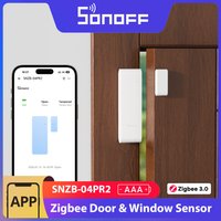 SONOFF SNZB-04PR2 SenseGuard DW Gen2 Czujnik otwarcia drzwi/okien Zigbee, aktywne zabezpieczenie z alarmami przed manipulacją, monitoring przez aplikację za pośrednictwem ZBBridge-P
