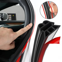 3-Layer Seal Strip Car Door Seal Strips Sound Insulation Weatherstrip Accessories Auto 5/10/20meters Rubber Strips