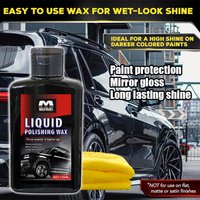 Pro Car Polish & Coating Wax - Scratch/UV Protection, Restores Paint/Trim/Headlights, Nano Hydrophobic, Instant Gloss Kit