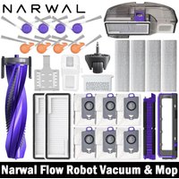 Narwal Flow Accessories Main Side Brush HEPA Filter Mop Cloths Dust Bag Vacuum Cleaner Replacement Spare Parts