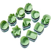 12 Pack Silicone Cupcake Baking Cups Reusable & Non-stick Muffin Cupcake Liners Holders Set Silicone Cupcake Muffin Molds