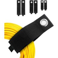 6pcs Heavy-Duty Extension Cord Organizer - Reusable Storage Straps Cable Ties Hose Accessory Holder for Garage Organization