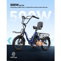 APEFOX RH30 Faltbarer Elektroroller für Erwachsene, 500W 48V15Ah, Lange Reichweite 70-80km, Mechanisches Bremssystem