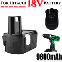 18V 9.8Ah Lithium Rechargeable Battery for Hitachi 18V Power Tools BCL1815 BCL1830 EBM1830 326240 326241