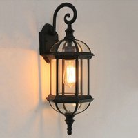 European Waterproof Wall Lamp Courtyard Outdoor Living Room Background Wall Store Decorative Lamps Simple Bedroom Lighting