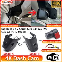 for BMW 5 6 7 Series G30 G31 M5 F90 G32 G11 G12 M6 M7 OEM 4K DVR Dash Cam Front Rear Camera WiFi Video Recorder Plug and Play image 4