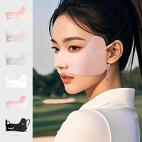 AliExpress NONE 2026 New Ice Silk Sunscreen Face Mask Women Outdoor Sunshade UV Protection Mask Breathable Sun-proof Facekini for Golf Sports
