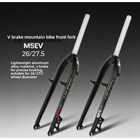 AliExpress BOLANY Ultra Light Mountain Bike Hard Fork Aluminum Alloy Fork 26 27.5-Inch Mountain Bike Front Fork B-Pillar Pure Disc V-Brake