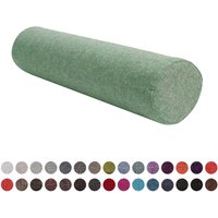 Full Moon Bolster/Round Cylinder Pillow for Sleeping on Side or Back, Foam Roll Pillow for Knee/Leg/Neck,Removable Cooling Cover