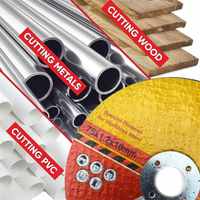 75mm Circular Resin Saw Blade Grinding Wheel Ultra-thin Cutting Disc For Angle Grinder Wood Steel Stone Cutting Power Tool
