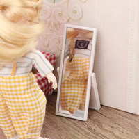 1:12 Dollhouse Simulation Full Length Mirror Miniature Furniture Decoration Dolls House Accessories Kids Toy