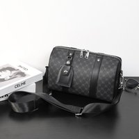 Luxury Brand Men's Crossbody Bags Fashion Pillow Crossbody Bag Men Large Capacity Handbag Plaid Sling Shoulder Bag Male Bolso
