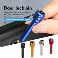 Universal Car Door Lock Knob Pull Pins Aluminum Alloy Security For Mercedes Benz W211 W124 W176 W177 C180 C200 C260 C300 GLC CLE