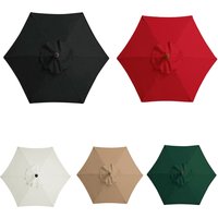 6 Bones Umbrella Replacement Canopy Without Stand 2m Sunshade Umbrella Cover Waterproof UV Protection for Outdoor Beach Garden