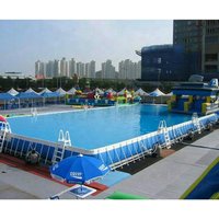 9.87X5.21X1.5M Outdoor large bracket swimming pool Large thickened training pool Mobile water park