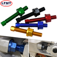 M8x50 Motorcycle CNC chain regulator screws and nuts For Yamaha YZ WR Honda CR CRF Kawasaki KX KLX Suzuki RM RMZ Universal Parts