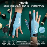 1pc Elasticity Breathable Men's 3 Fingers Billiard Gloves Unisex 8 Ball 9 Ball Snooker Gloves Ambidextrous