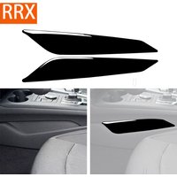 For Audi A4 B9 RS4 S4 2017 2018 2019 Gear Shift Gearbox Side Panel Cover Piano Black Stickers Car Interior Trim Accessories