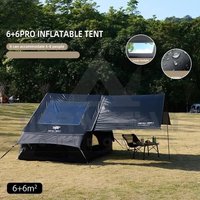 King-size inflatable family camping tent for 3 to 6 people with premium weatherproofing and spacious interior with large skyligh