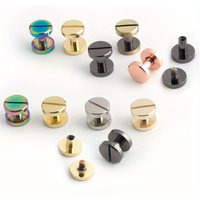 10PCS 11X5/8mm metall massivem messing doppelseitige schraube kupfer nägel nieten gürtel nieten buch schrauben leder handwerk