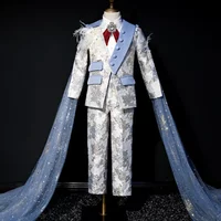 Hochwertiger Kinder-Smokinganzug, 5-teilig, Kinder-Blazer, Hochzeitsanzug für den Page-Boy, Maßanfertigung, Slim Fit, Jungen-Abschlussanzug A2162