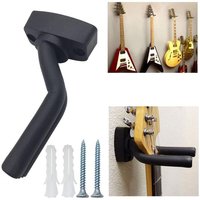 Guitar Wall Mount Hanger Black Guitar Hanger Wall Hook for All Size Guitars Bass Mandolin Banjo Ukulele
