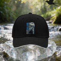 Blue Velociraptor Dinosaur Baseball Cap for &, Adjustable Lightweight Suitable for Travel, Parties, Birthdays, Themed Gifts, Uni