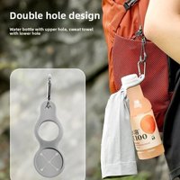Portable Water Bottle Holder Clip Travel Drink Bottle Hook Outdoor Hiking Carabiner Hands-Free Mineral Water Carrier
