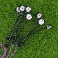 Scale 1:87 Miniature Time Clock Light Model 3V Street Lamp For HO Train Railway Scene Layout Diorama Kits