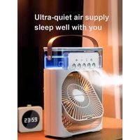 New 3-in-1 fan, air conditioner, mini home air cooler, LED night light, portable humidifier, air conditioning fan, office and ho