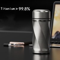 Double Wall Titanium Insulated Water Bottle For Tea 200ML Full Titanium Business Office Thermos Bottle Coffee Thermal Cup