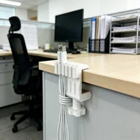 Environmentally Friendly Material Desktop Data Cable Holder, A Desktop Tool for Organizing and Tidying Up Wires