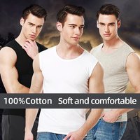 Men's Summer Solid Color Base Joker Sleeveless Vest Cotton Bodybuilding And Self-cultivation Sports Running Bottoming Vest