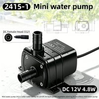 DC 12V 4.8W Brushless Micro Submersible Pump 3M Hydroponic Aquarium Water Pump Solar Fountain DIY Centrifugal Pump
