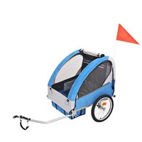 16 Inch Wheel Kids Bicycle Trailer With Two Seat Bike Trailer