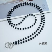 120cm Crystal Beads Crossbody Lanyard Long Cord Necklace Chain Glitter Strap Anti-lost Universal Hanging CellPhone Cover Case